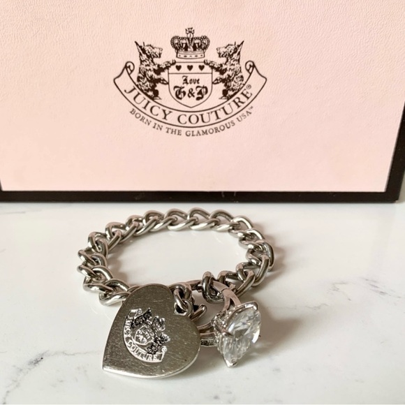 Juicy Couture Bracelet with Heart and Engagement Ring Charms - Picture 3 of 16